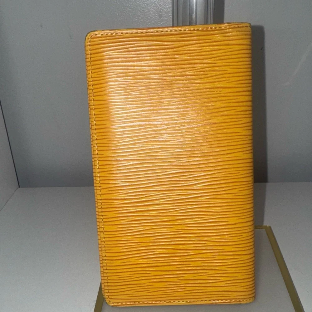 Louis Vuitton Yellow Epi Leather Travel Wallet